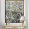 Designart - Glam Gold Reflection - Modern & Transitional Canvas in Gold Frame